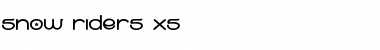 Download snow riders xs Font Download snow riders xs Font