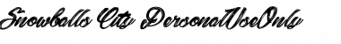Download Snowballs City_PersonalUseOnly Font Download Snowballs City_PersonalUseOnly Font