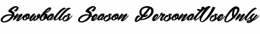 Download Snowballs Season_PersonalUseOnly Font Download Snowballs Season_PersonalUseOnly Font