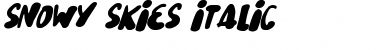 Download Snowy Skies Font Download Snowy Skies Font