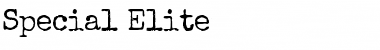 Download Special Elite Font Download Special Elite Font
