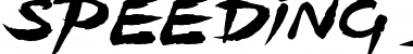 Download Speeding Brush Font Download Speeding Brush Font