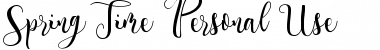 Download Spring Time Personal Use Font Download Spring Time Personal Use Font