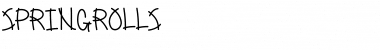 Download SpringRolls Font Download SpringRolls Font