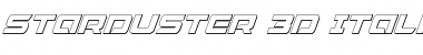 Download Starduster 3D Italic Font Download Starduster 3D Italic Font
