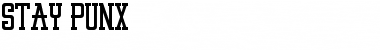 Download STAY PUNX Font Download STAY PUNX Font