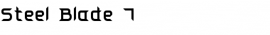 Download Steel Blade 7 Font Download Steel Blade 7 Font