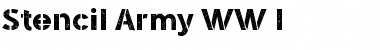 Download Stencil Army WW I Font Download Stencil Army WW I Font