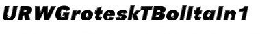 Download URWGroteskTBolItaIn1 Font Download URWGroteskTBolItaIn1 Font