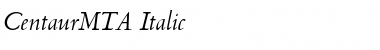 Download CentaurMTA Font Download CentaurMTA Font