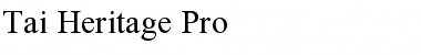 Download Tai Heritage Pro Font Download Tai Heritage Pro Font