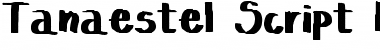 Tanaestel Script Handwritten Regular Font