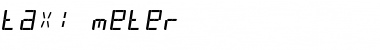 Download taxi meter Font Download taxi meter Font
