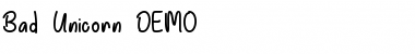 Download Bad Unicorn DEMO Font Download Bad Unicorn DEMO Font