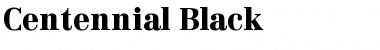 Download Centennial-Black Font Download Centennial-Black Font