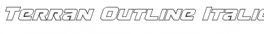 Download Terran Outline Italic Font Download Terran Outline Italic Font