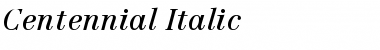 Download Centennial-Italic Font Download Centennial-Italic Font