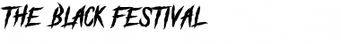 Download The Black Festival_DEMO Font Download The Black Festival_DEMO Font