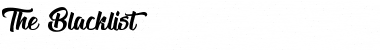 Download The Blacklist Font Download The Blacklist Font