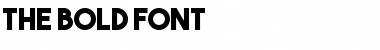 Download The Bold Font Font Download The Bold Font Font