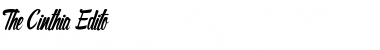 Download The Cinthia Edito Font Download The Cinthia Edito Font
