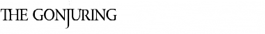 Download THE GONjURING Font Download THE GONjURING Font