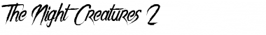 Download The Night Creatures 2 Font Download The Night Creatures 2 Font