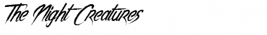 Download The Night Creatures Font Download The Night Creatures Font