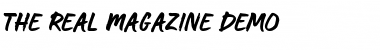 Download The Real Magazine Demo Font Download The Real Magazine Demo Font