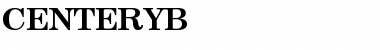 Download CENTERYB Font Download CENTERYB Font