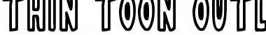 Download Thin Toon Outlines Font Download Thin Toon Outlines Font