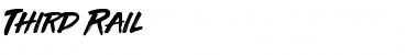 Download Third Rail - Demo Font Download Third Rail - Demo Font