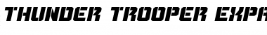 Thunder Trooper Expanded Italic Expanded Italic Font