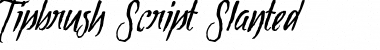 Download Tipbrush Script Slanted Font Download Tipbrush Script Slanted Font