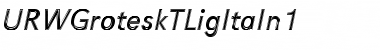 Download URWGroteskTLigItaIn1 Font Download URWGroteskTLigItaIn1 Font