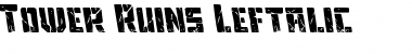 Download Tower Ruins Leftalic Font Download Tower Ruins Leftalic Font