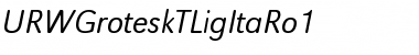 Download URWGroteskTLigItaRo1 Font Download URWGroteskTLigItaRo1 Font