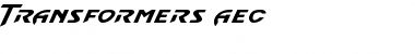 Download Transformers AEC Font Download Transformers AEC Font