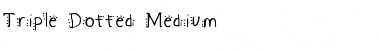 Download Triple Dotted Font Download Triple Dotted Font