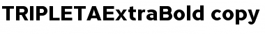 Download TRIPLETA ExtraBold Font Download TRIPLETA ExtraBold Font