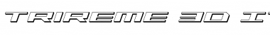 Download Trireme 3D Italic Font