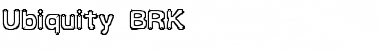 Download Ubiquity BRK Font Download Ubiquity BRK Font