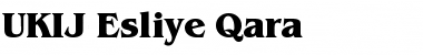 Download UKIJ Esliye Qara Font Download UKIJ Esliye Qara Font