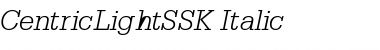 Download CentricLightSSK Font Download CentricLightSSK Font