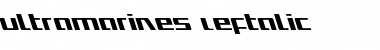 Download Ultramarines Leftalic Font Download Ultramarines Leftalic Font