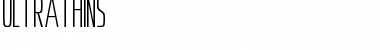 Download Ultrathins Font Download Ultrathins Font