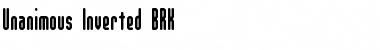 Download Unanimous Inverted BRK Font Download Unanimous Inverted BRK Font
