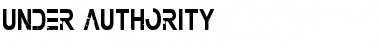 Download Under Authority Font Download Under Authority Font