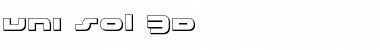Download uni-sol 3D Font Download uni-sol 3D Font