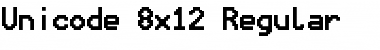 Download Unicode 8x12 Font Download Unicode 8x12 Font
